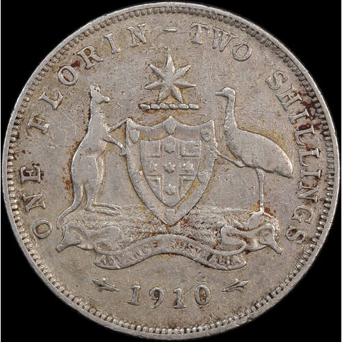 1910 Florin good Fine