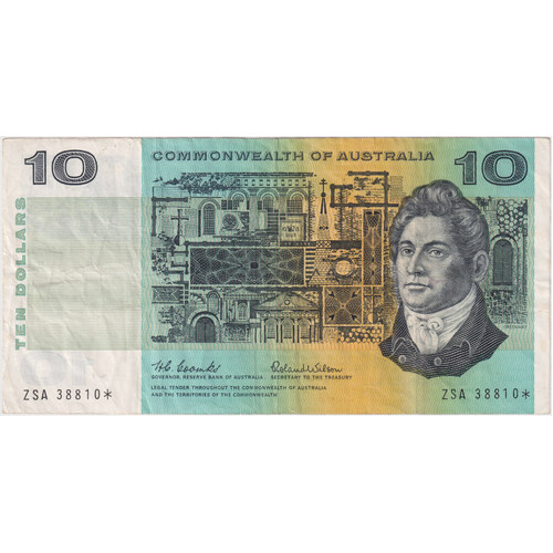 1966 $10 Note Star Note Coombs/Wilson R301SF Very Fine