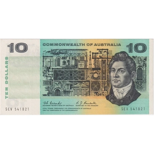 1967 $10 Note Coombs/Randall R302 Extremely Fine