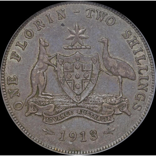 1913 Florin PCGS XF45