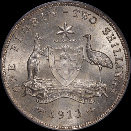 1913 Florin Choice Unc (PCGS MS63)