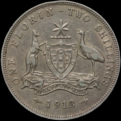 1913 Florin Very Fine