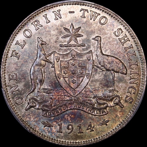 1914 Florin Choice Unc (PCGS MS63)