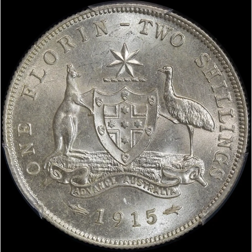 1915 Florin Uncirculated (PCGS MS62)