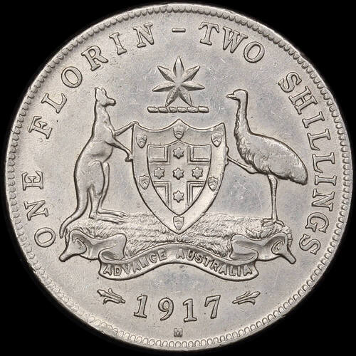 1917 Florin about EF
