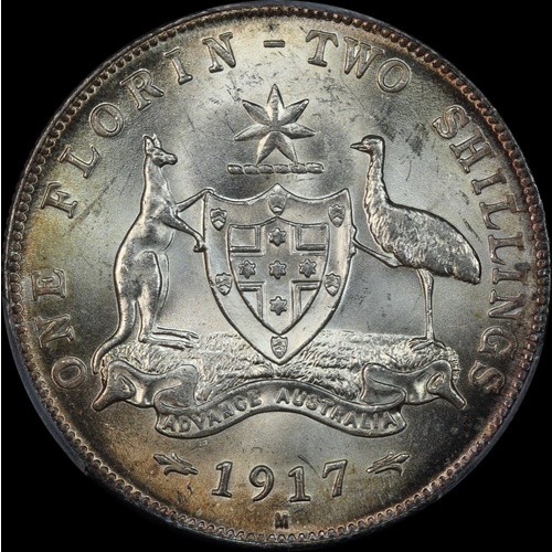 1917 Florin Choice Unc (PCGS MS64)