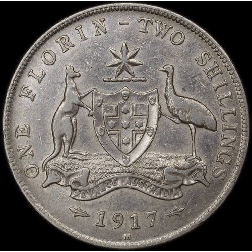 1917 Florin Very Fine