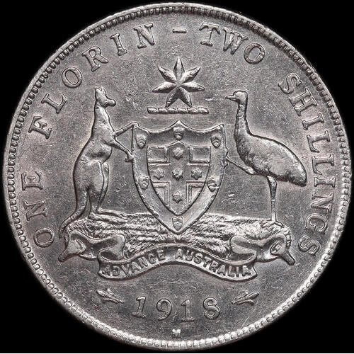 1918 Florin Very Fine