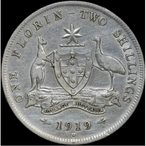 1919 Florin good Fine