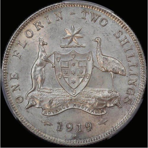 1919 Florin Unc (PCGS MS62)