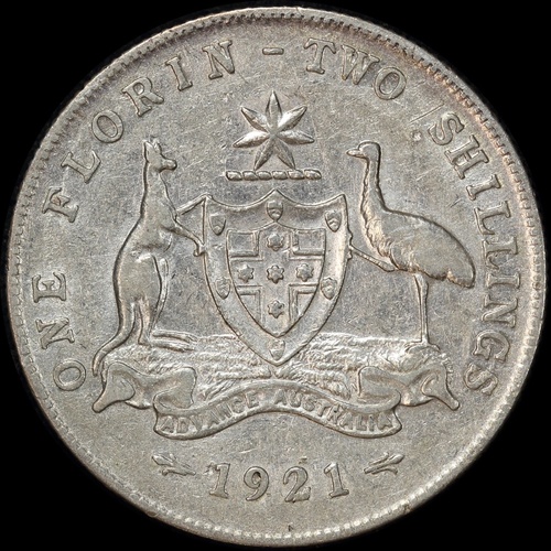 1921 Florin good VF