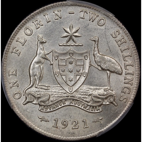1921 Florin Unc PCGS MS62