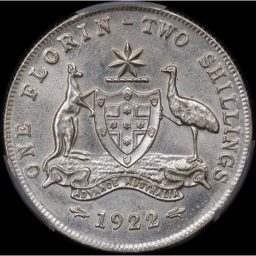 1922 Florin Unc (PCGS MS61)