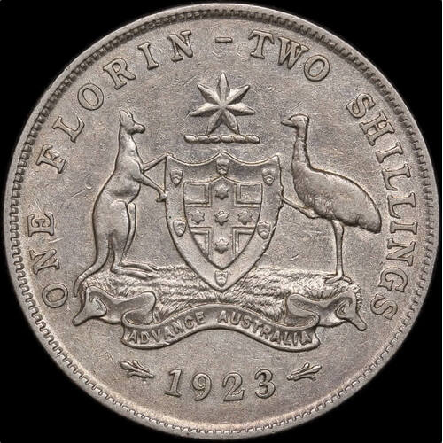 1923 Florin good Fine