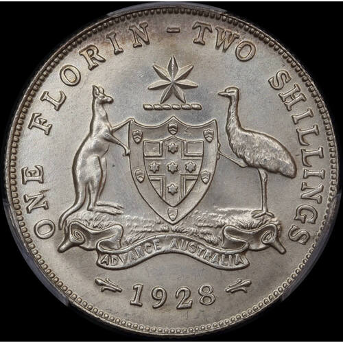 1928 Florin Choice Unc (PCGS MS64)
