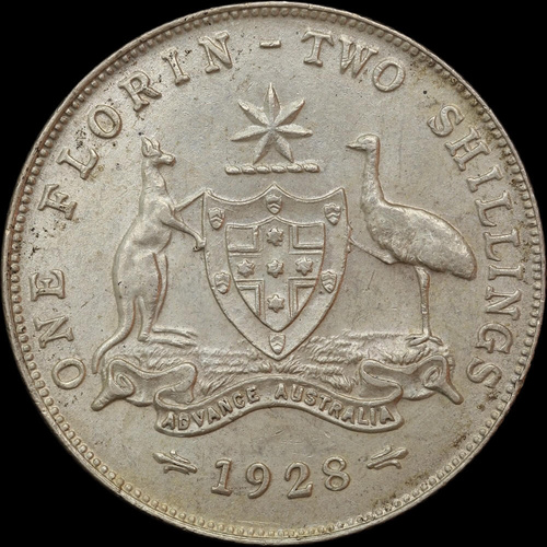 1928 Florin Extremely Fine
