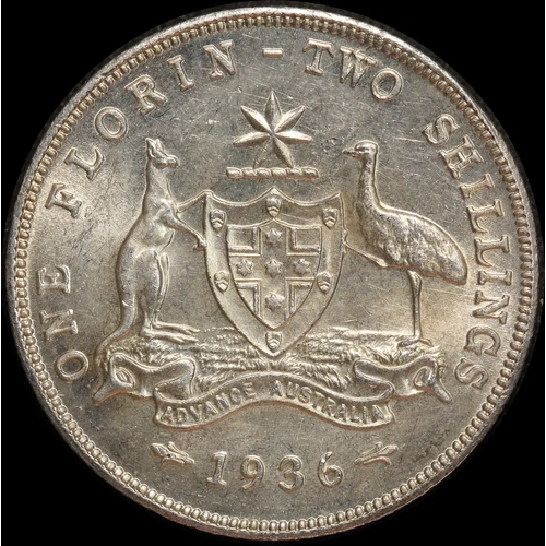 1936 Florin about Unc