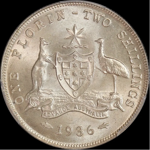 1936 Florin Choice Unc (PCGS MS64)