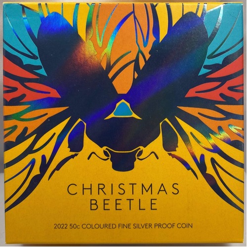 2022 50 Cent Silver Proof Coin - Christmas Beetle