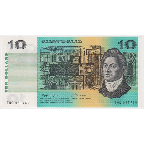 1976 $10 Note Gothic Serials Side Thread Knight/Wheeler R306B Uncirculated