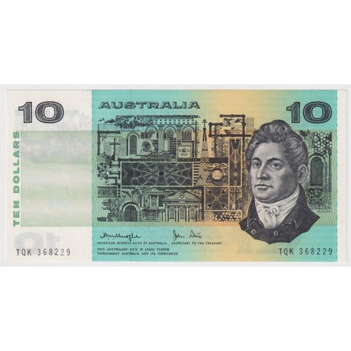 1979 $10 Note Gothic Serials Side Thread Knight/Stone R307A Uncirculated