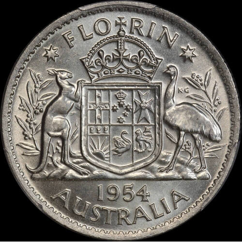 1954 Florin Unc (PCGS MS62)
