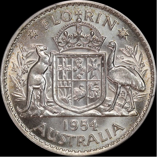 1954 Florin Unc (PCGS MS62)