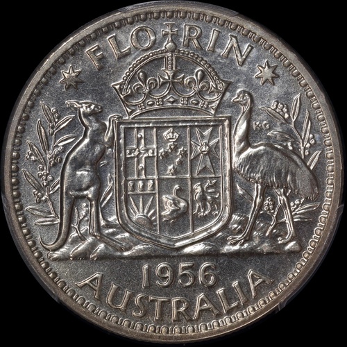 1956 Melbourne Proof Florin PCGS PR66
