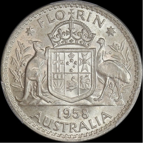1958 Florin Choice Unc (PCGS MS63)