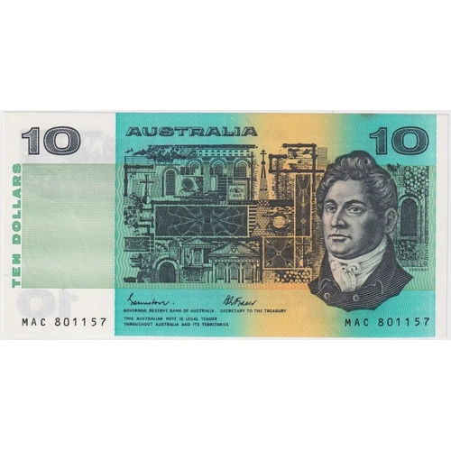 1985 $10 Note Johnston/Fraser MAC Last Prefix R309L Uncirculated