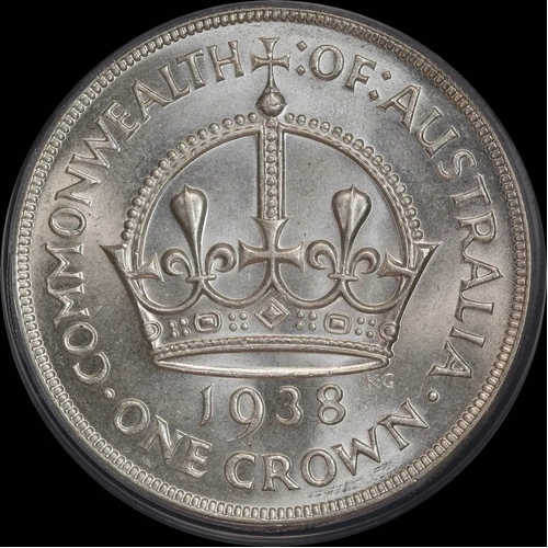 1938 Crown Unc (PCGS MS62)