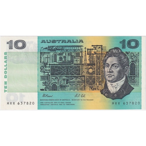 1992 $10 Note MRR Last Prefix Fraser/Cole With PIL R313aL Uncirculated