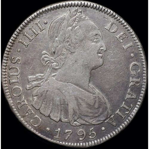 Bolivia 1795 Silver 8 Reales KM# 73 about VF