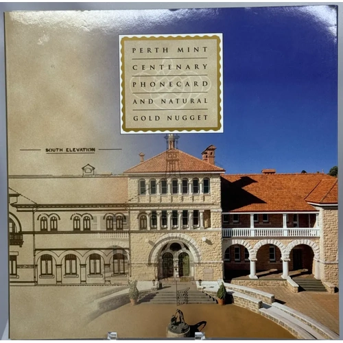 1999 Perth Mint Natural Nugget With $5 Smart Phonecard
