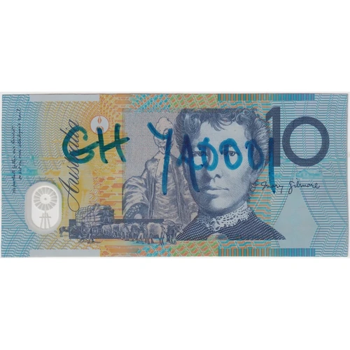 1993 $10 Note Triple Print Error Fraser/Evans R316a about Unc