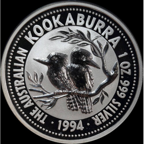 1994 Silver One Ounce Unc Kookaburra Coin