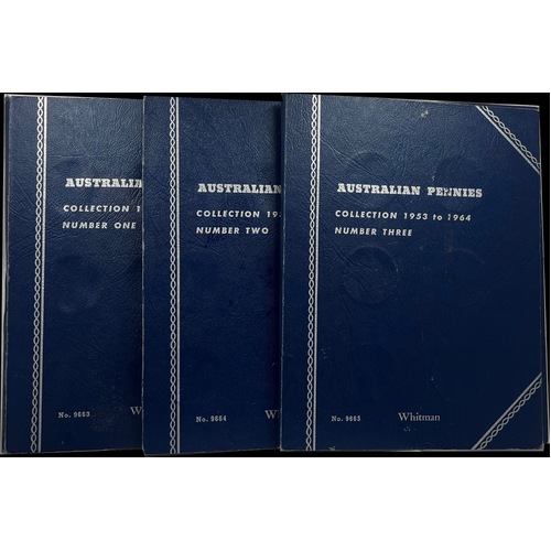 Complete Set of Australian Pennies (1911 - 1964) 75 coins, inc 1925 and 1946 ex 1930