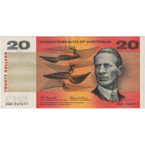 1966 $20 Note XAA First Prefix Coombs/Wilson R401F about EF