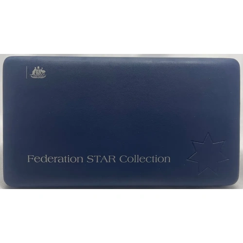 2001 Silver 3 Coin Set Federation Star Collection - Holey Dollar, 1oz Privy and 1951 Florin
