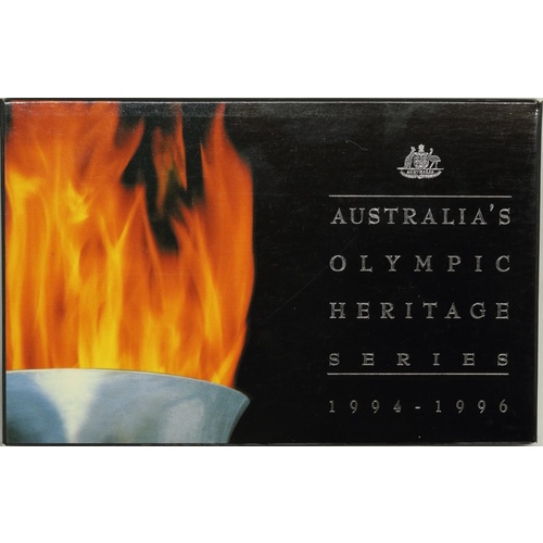 1994-1996 Ten Dollar Specimen Trio Olympic Heritage Series Set