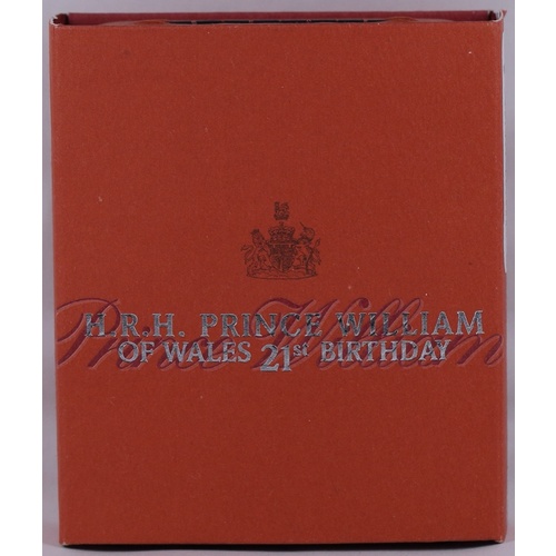 2003 Silver One Ounce Proof Coin Prince William 21st Birthday