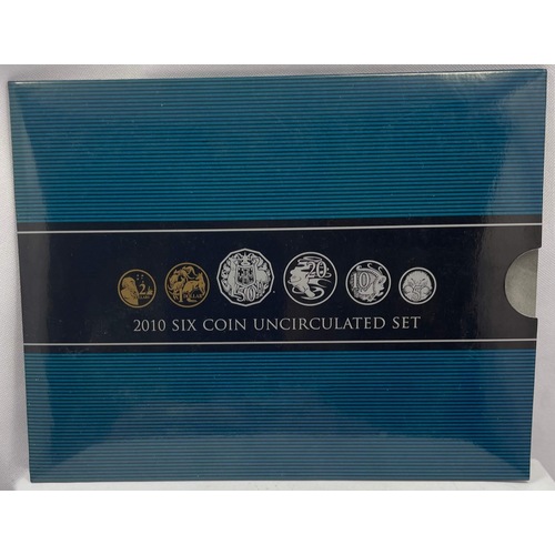 Australia 2010 Uncirculated Mint Coin Set Circulating Coin Designs