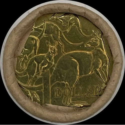 1984 One Dollar Coin Mint Roll Mob of Roos Heads/Tails