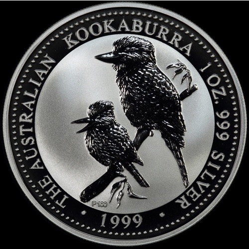 1999 Silver One Ounce Unc Kookaburra Coin