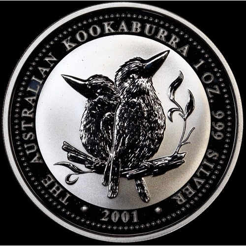 2001 Silver One Ounce Unc Coin Kookaburra