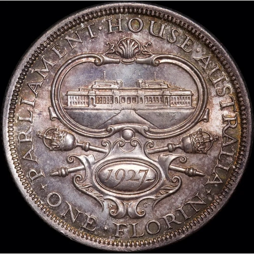 1927 Florin Canberra about Unc