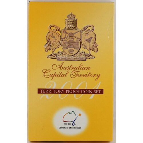 2001 Federation Three Coin Proof Set Australian Capital Territory