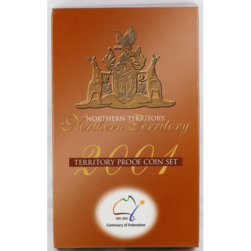 2001 Federation Three Coin Proof Set Northern Territory
