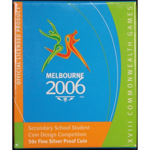 2006 50 Cent Silver Proof Commonwealth Games Student Design