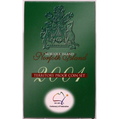 2001 Federation Three Coin Proof Set Norfolk Island